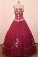 Exquisite Ball Gown Strapless Floor-Length Quinceanera Dresses Style X042427