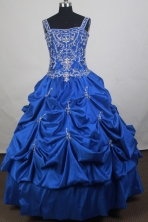 Luxurious  Ball Gown Straps Floor-length Quinceanera Dress ZQ12426069