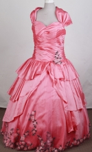 Pretty Ball gown Sweetheart Floor-length Quinceanera Dresses Style FA-W-r09