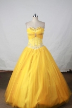 Simple Ball gown Sweetheart-neck Floor-length Quinceanera Dresses Style FA-W-382