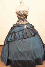  Popular Ball gown Strapless Floor-length Taffeta Quinceanera Dresses Style FA-W-161