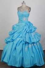 2012 Exquisite Ball Gown Strapless Floor-Length Quinceanera Dresses Style JP42665