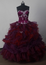 Cheap A-line Strapless Floor-length Organza Colorful Quinceanera Dress Style X042603