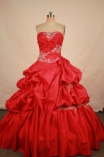 Classical Ball Gown Strapless Floor-length Strapless Quinceanera dress Style X042461