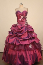 Classical Ball Gown Sweetheart Neck Floor-Lengtrh Quinceanera Dresses Style X042444