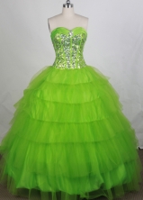 Discount Ball gown Sweetheart-neck Floor-length Quinceanera Dresses Style FA-W-r58
