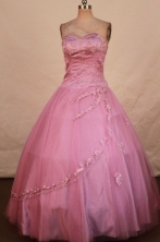 Elegant Ball Gown Sweetheart Floor-length Lavender Beading Quinceanera dress Style FA-L-320
