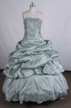 Elegant Ball gown Strapless Floor-Length Quinceanera Dresses Style FA-Y-119