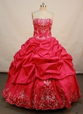 Elegant Ball gown Strapless Floor-length Quinceanera Dresses Style FA-C-025