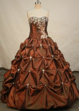 Formal Ball gown Sweetheart-neck Floor-length Quinceanera Dresses Style FA-C-003