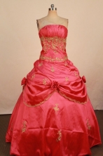 Gorgeous Ball Gown Strapless Floor-Length Quinceanera Dresses TD2479