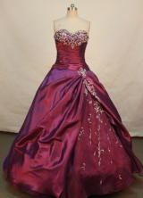 Gorgeous Ball gown Sweetheart-neck Floor-length Quinceanera Dresses Style FA-C-006
