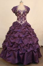 Modest Ball Gown Sweetheart Floor-length Quinceanera dress Style X042453