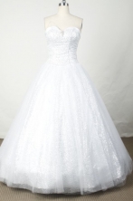 Popular Ball Gown Sweetheart Floor-length White Quinceanera dress Style FA-L-033