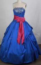 Popular Ball gown Strapless Floor-length Quinceanera Dresses Style FA-W-r67