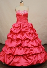 Popular Ball gown Sweetheart-neck Floor-length Quinceanera Dresses Style FA-C-004