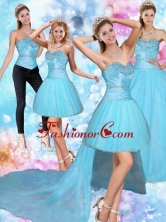 2015 Detachable Sweetheart Baby Blue Quinceanera Dress with Beading QDZY735TZA2FOR