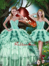 Beautiful Detachable Sweet 16 Dresses with Beading and Ruffles QDDTA81001-1FOR