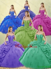 Detachable Exquisite Beading and Appliques Quinceanera Dresses for 2016 SJQDDT191002FOR 