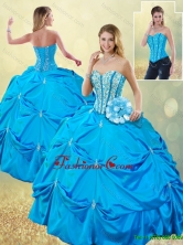 Elegant Sweetheart Quinceanera Detachable Dresses with Beading and Pick Ups SJQDDT185002FOR