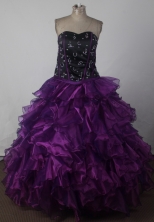 Exclusive Ball Gown Sweetheart Neck Floor-length Quinceanera Dress LZ42603