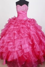 Exquisite Ball Gown Sweetheart Neck Floor-length Quinceanera Dress LZ42619