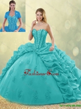 Fashionable Brush Train Pick Ups and Beading Detachable Quinceanera Gowns  SJQDDT191002-4FOR