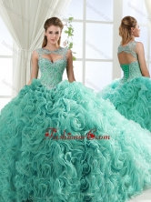 Lovely Sweetheart Beaded Detachable Quinceanera Dresses with Rolling FlowerSJQDDT553002AFOR