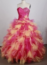 Luxurious Ball Gown Sweetheart Neck Floor-length Quinceanera Dress LZ42614