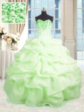 Clearance Floor Length Sweet 16 Quinceanera Dress Sweetheart Sleeveless Lace Up