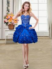 Cheap Sweetheart Sleeveless Organza and Taffeta Evening Dress Beading and Embroidery and Pick Ups Lace Up