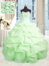 Pretty Floor Length Sweet 16 Quinceanera Dress Sweetheart Sleeveless Lace Up