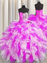 Custom Made Floor Length Multi-color Sweet 16 Dresses Sweetheart Sleeveless Lace Up