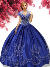 Dynamic Sleeveless Embroidery Lace Up Quinceanera Gowns