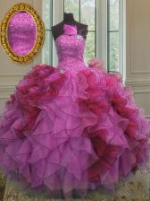Admirable Sequins Floor Length Ball Gowns Sleeveless Multi-color Quinceanera Gowns Lace Up
