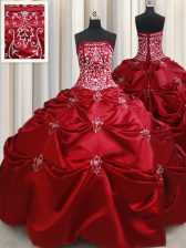  Sleeveless Lace Up Floor Length Beading and Pick Ups Ball Gown Prom Dress