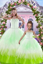  Floor Length Multi-color Sweet 16 Quinceanera Dress Sweetheart Sleeveless Lace Up