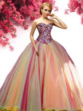Custom Made Sleeveless Beading Lace Up Sweet 16 Quinceanera Dress