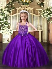 Super Sleeveless Beading Lace Up Pageant Dresses