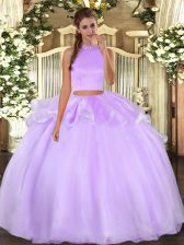  Sleeveless Beading Backless Quinceanera Gown