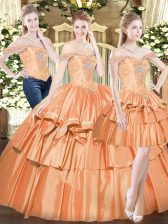 Exceptional Organza Sleeveless Floor Length Sweet 16 Dresses and Beading and Ruffled Layers