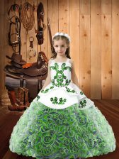 Top Selling Floor Length Ball Gowns Sleeveless Multi-color Custom Made Pageant Dress Lace Up
