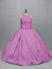  Floor Length Ball Gowns Sleeveless Lilac Ball Gown Prom Dress Lace Up