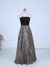 Elegant Multi-color Long Sleeves Floor Length Lace Zipper Prom Dress