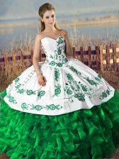 Spectacular Dark Green 15 Quinceanera Dress Sweetheart Lace Up