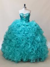 Affordable Sleeveless Ruffles and Sequins Quinceanera Gowns
