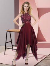  Sleeveless Beading and Sequins Zipper Prom Party Dress