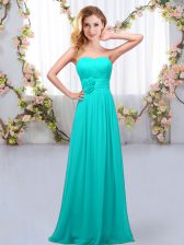 Top Selling Aqua Blue Sweetheart Neckline Hand Made Flower Quinceanera Court Dresses Sleeveless Lace Up