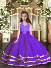 Trendy Sleeveless Ruffled Layers Lace Up Little Girl Pageant Dress