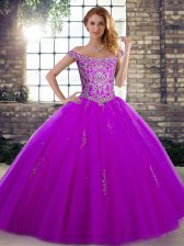  Sleeveless Lace Up Floor Length Beading Quinceanera Gown